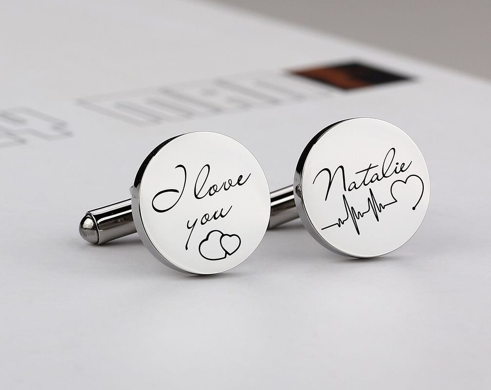 Personalized Cufflinks Romantic Gift Ideas for Him