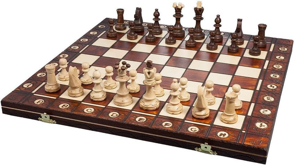 Beautiful Handcrafted Wooden Chess Set