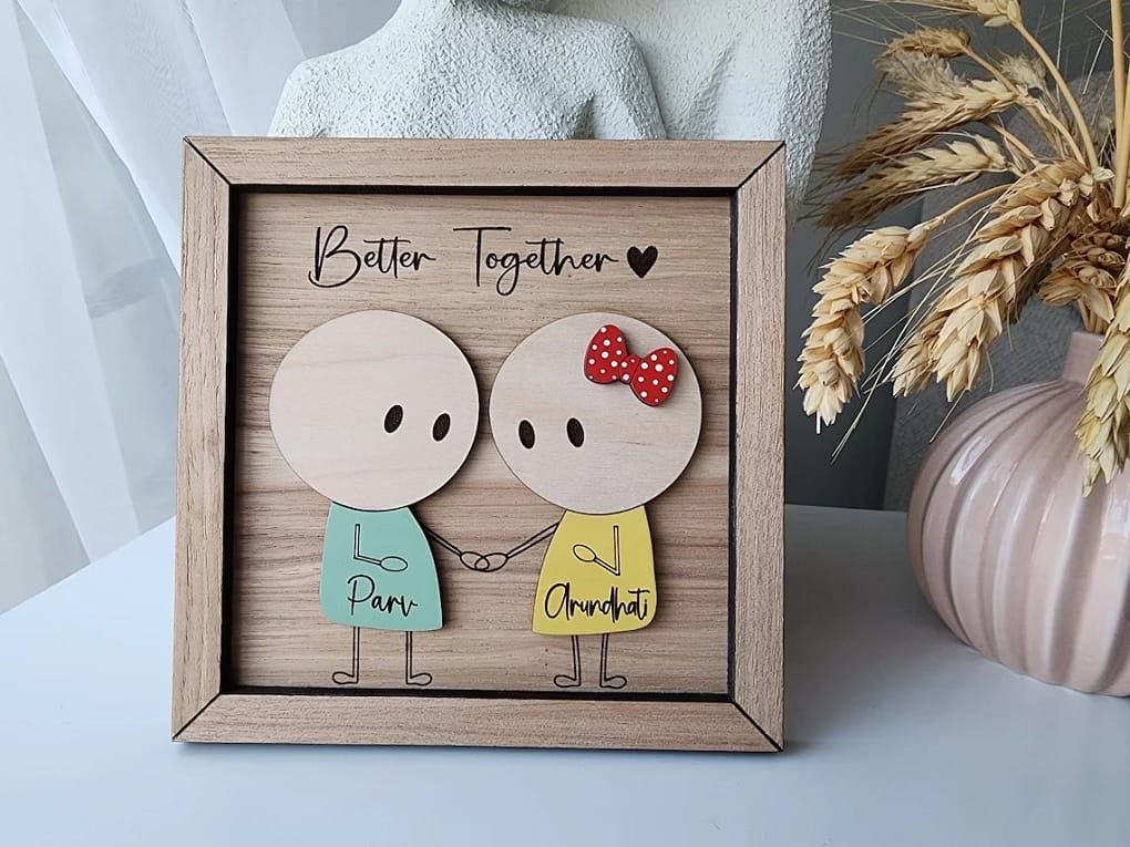 Personalized Couple Wooden Sign