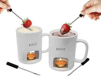 Personal Fondue Mugs Matching Gifts for Couples