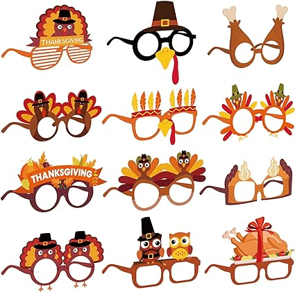 Thanksgivings Glasses Thanksgiving Gifts for Kids
