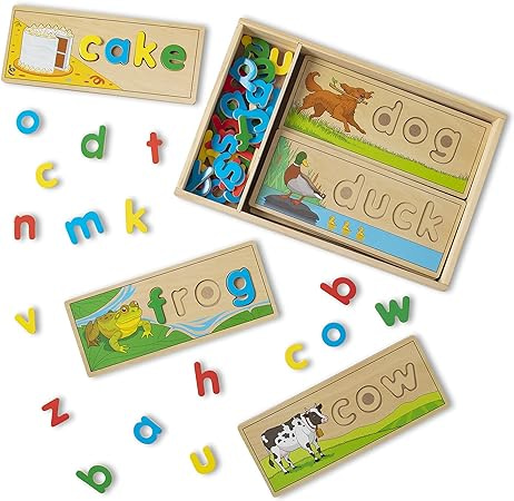 Melissa & Doug See & Spell Educational Toy Educational Gifts for Kids