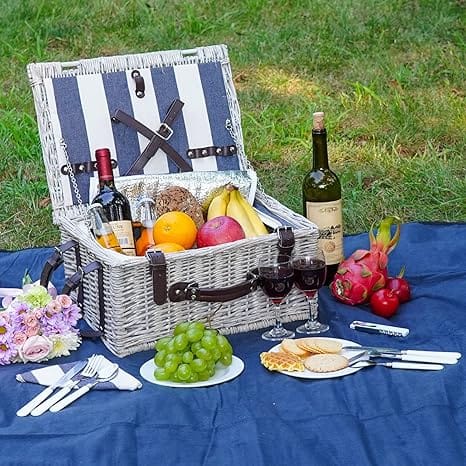 Picnic Basket Sets for 2 Persons Nice Gifts for Couples