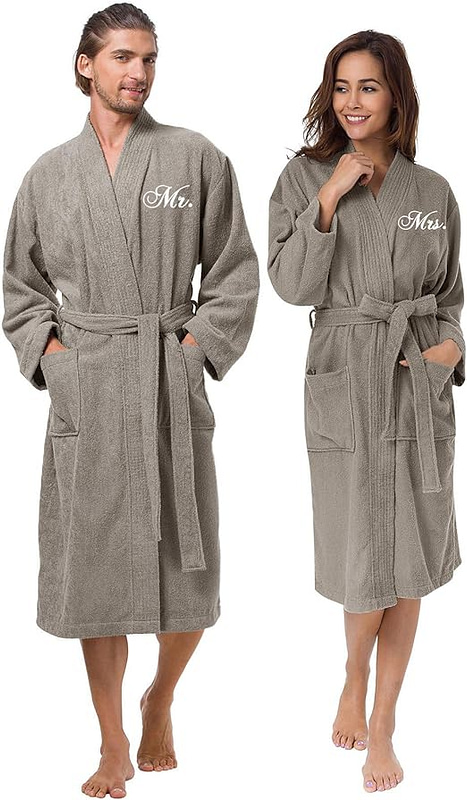 2Pcs Terry Cloth Robes Gifts for Couples Who Have Everything