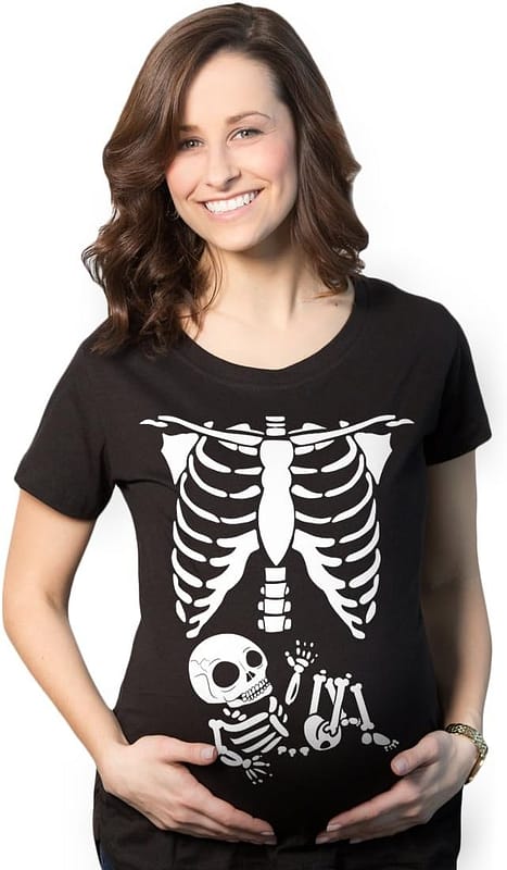 Maternity Skeleton Baby T Shirt