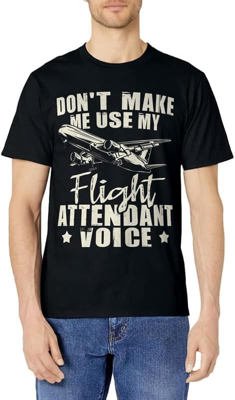 Aviation Stewardess Plane Pilot T-Shirt