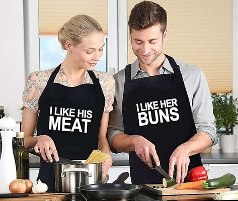 Funny Aprons for Couples Funny Wedding Gifts
