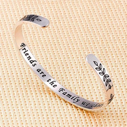 Engraved Quote Inspirational Bracelet Marriage Gifts for Friends