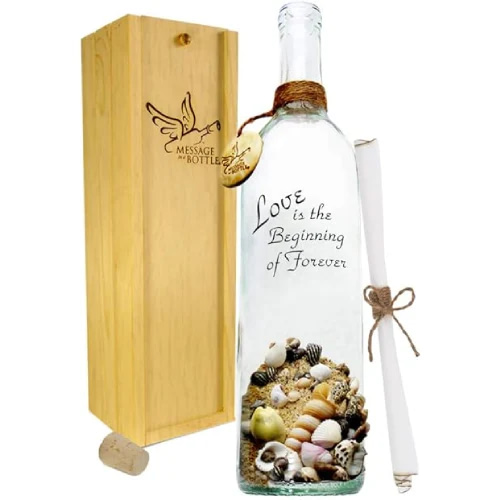 Personalized Bottle Second Anniversary Gift for Him