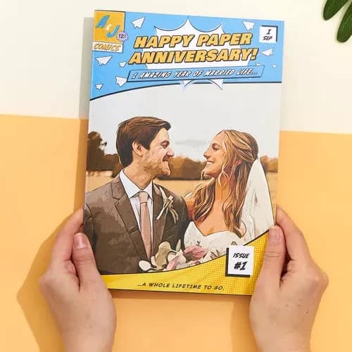 Personalized First Anniversary Comic Book