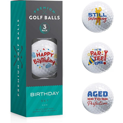 happy birthday golf balls