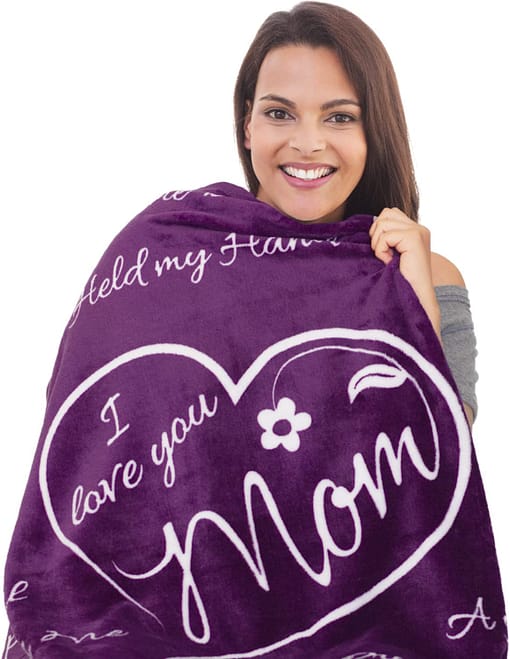 I Love You Mom Blanket