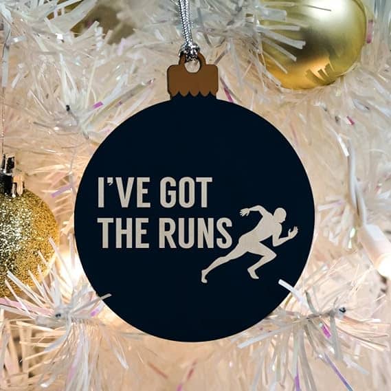 Funny Wood Ornament Funny Running Gifts