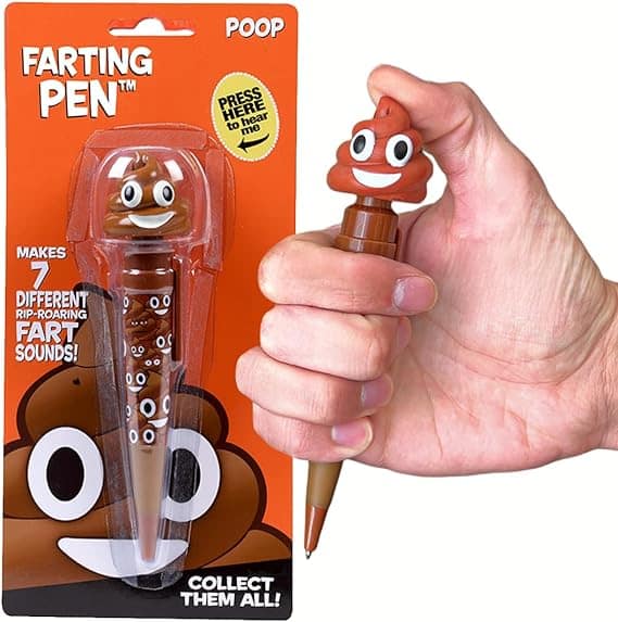 Farting Poop Pen Funny Gifts for Adults