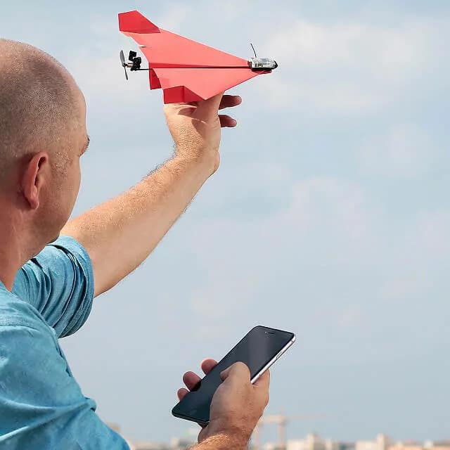Smartphone-Controlled Paper Airplane Present for Man Who Has Everything
