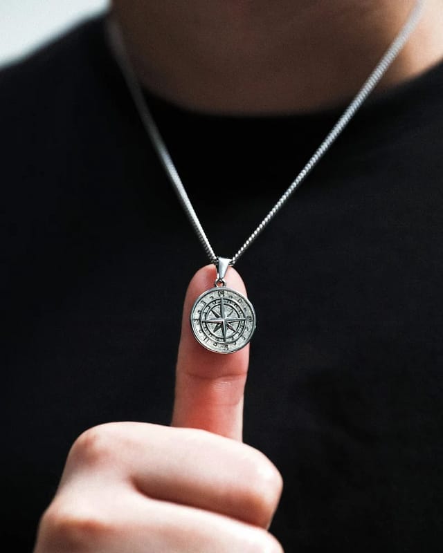 Compass North Star Necklace