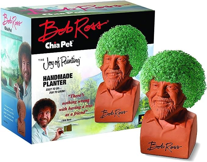 Bob Ross Chia Pet Funny Gifts Under $50