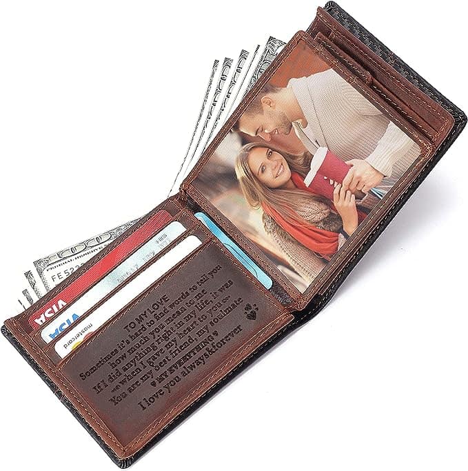Personalized Engraved Leather Wallet