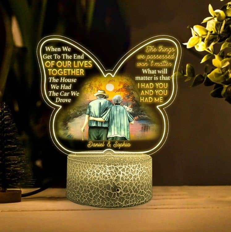 Personalized Night Light For 50th Anniversary