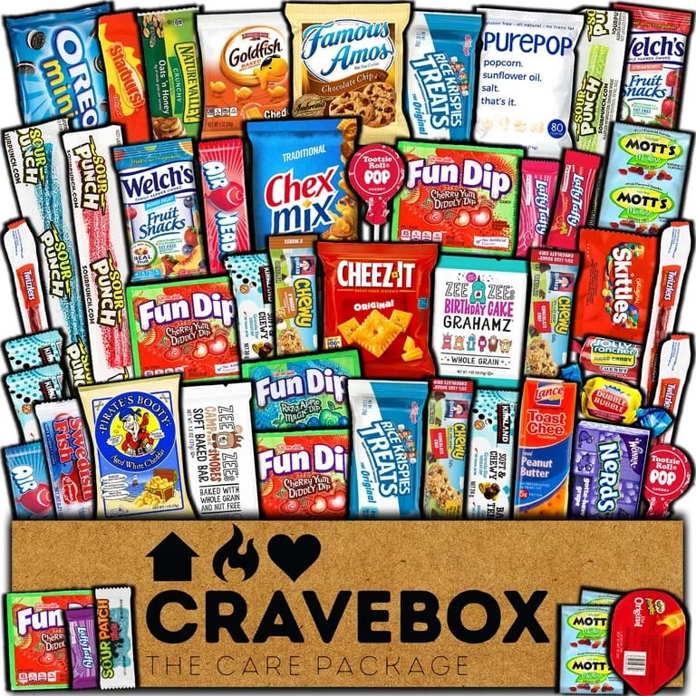 Snack Box Variety Pack Stocking Gifts for Him