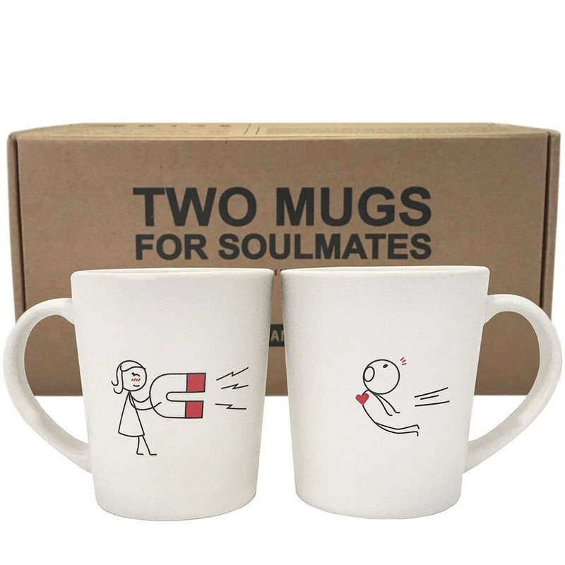Drawn to You Couples Mugs Funny Gifts for Couples