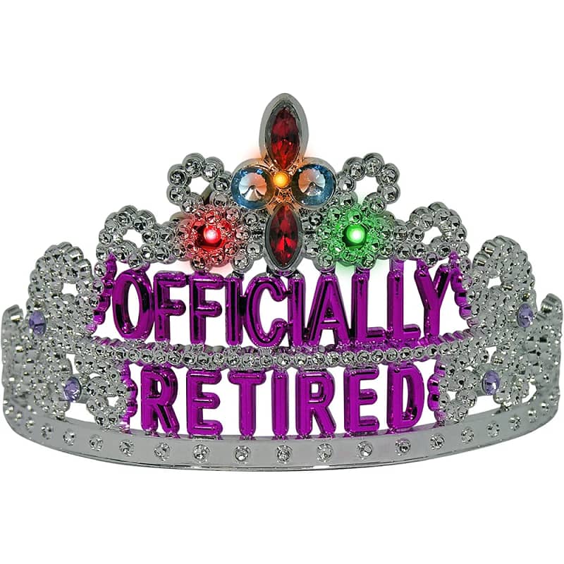 Officially Retired Tiara Funny Retirement Gifts