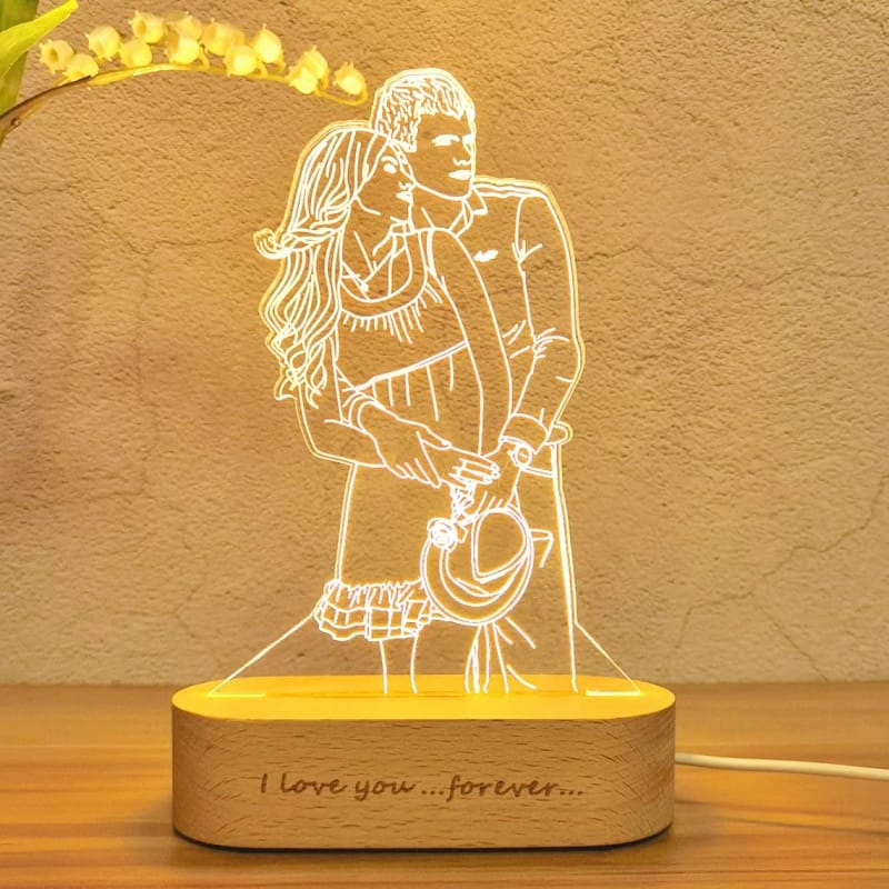 Personalized Photo 3D Lamp Funny Gifts for Couples