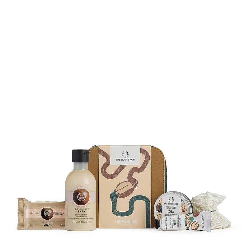 Lather & Slather Shea Body Care Gift Set Best Birthday Gifts for Her