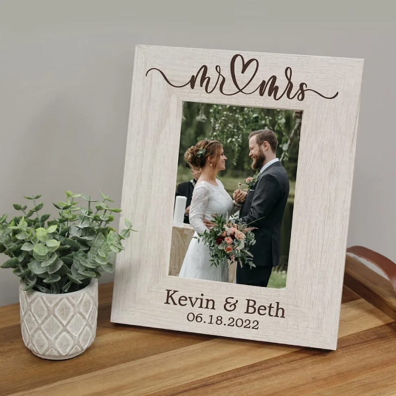 Mr & Mrs Picture Frame Marriage Gifts for Friends