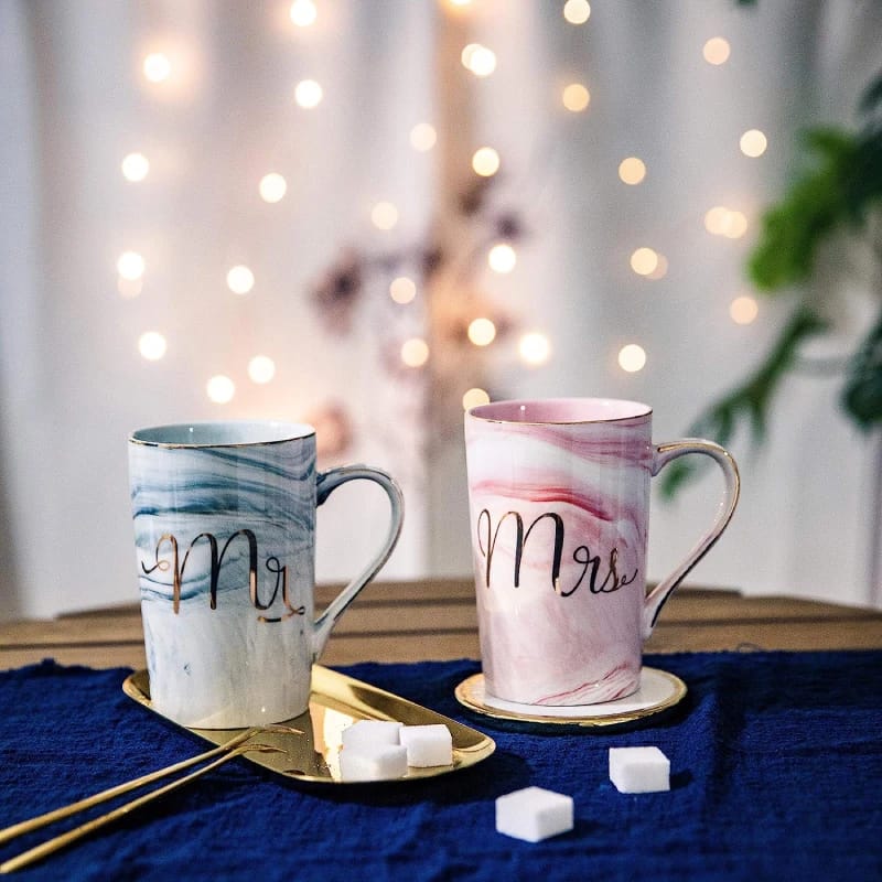 Mr and Mrs Coffee Mugs Marriage Gifts for Friends
