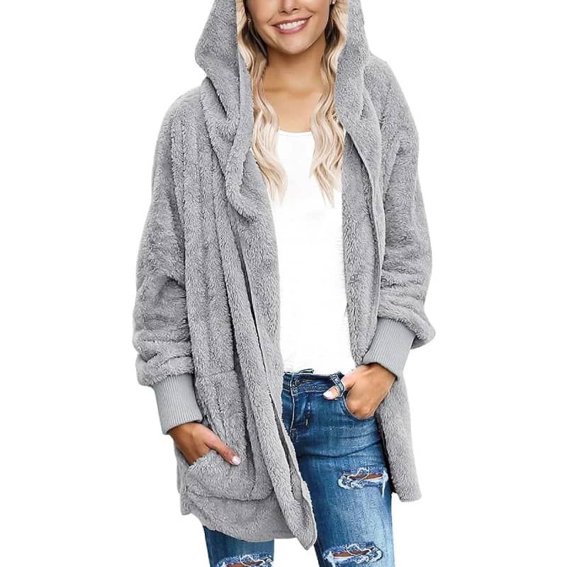 Oversized Pockets Cardigan Coat Best Birthday Gifts for Her