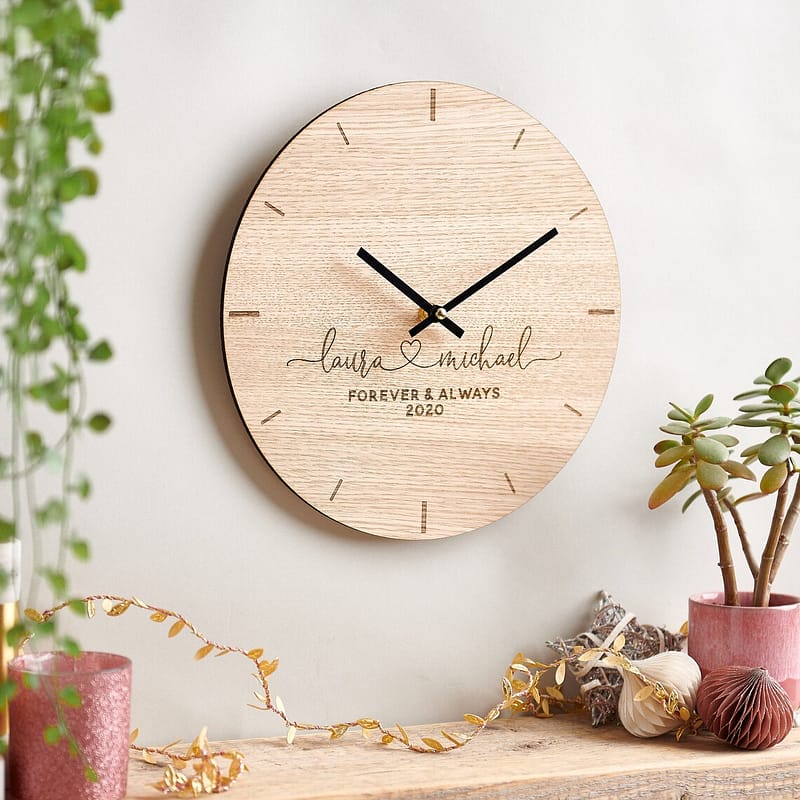 Personalized Couples Clock
