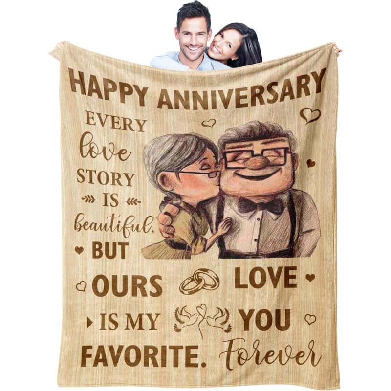 Romantic Anniversary Blanket Best Anniversary Gifts for Husband