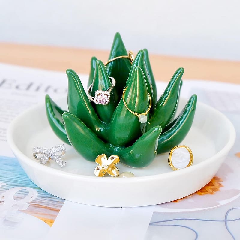 Succulent Ring Holder Dish Marriage Gifts for Friends