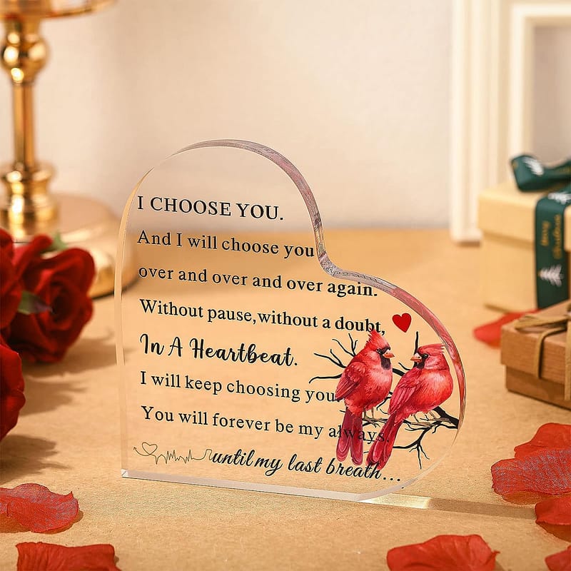Acrylic Keepsake Plaque Cute Gifts for Husband