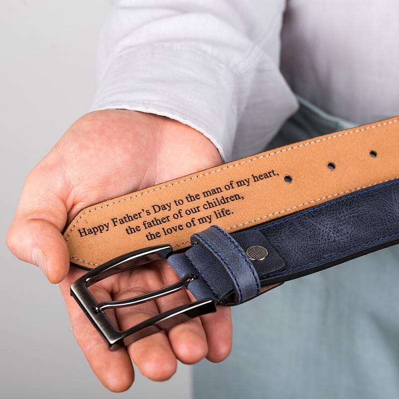 Custom Engraved Leather Belt