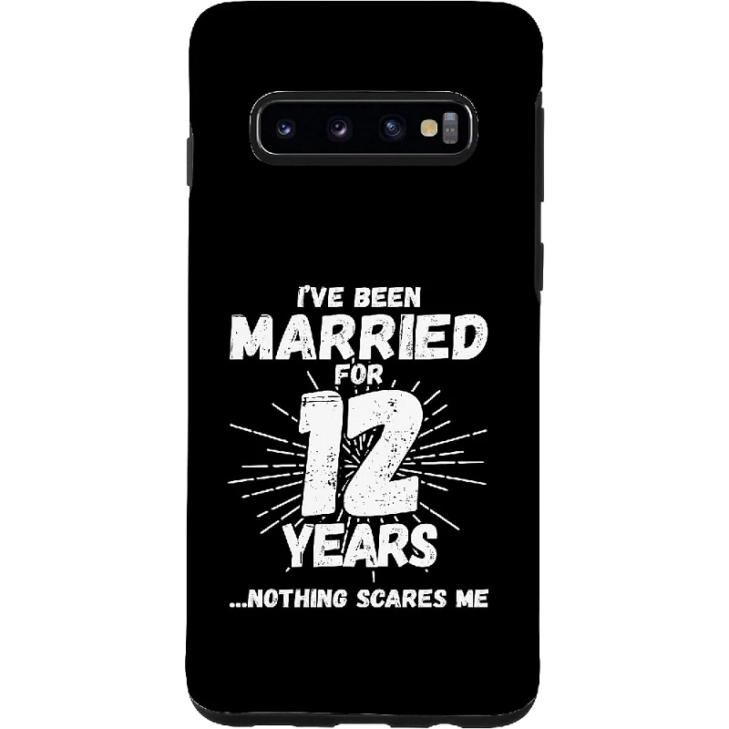 Funny 12th Wedding Anniversary Case Unique 12th Anniversary Gifts for Him