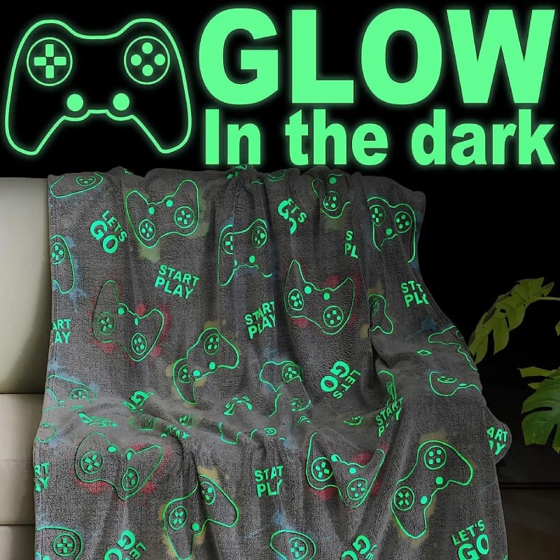 Glow in The Dark Blanket 9th Wedding Anniversary Gift for Him