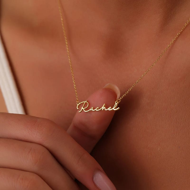 Gold Name Necklace Birthday Gifts for Mum