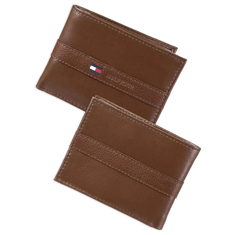 Men's Genuine Leather Passcase Wallet Unique 60th Birthday Gifts for Him