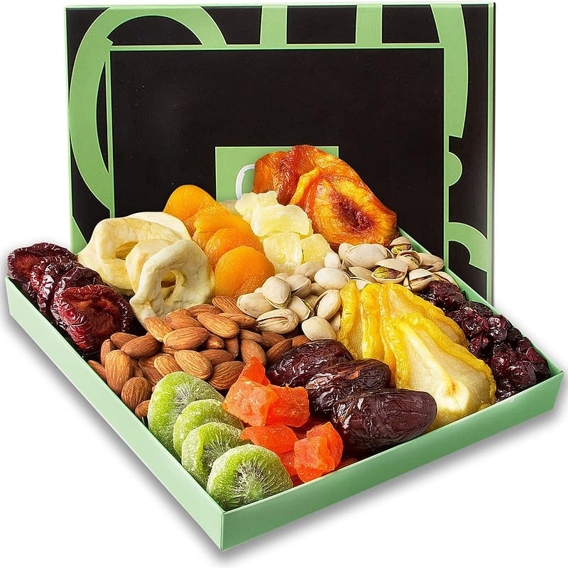 Nut and Dried Fruit Gift Basket Healthy Gift Baskets for Him