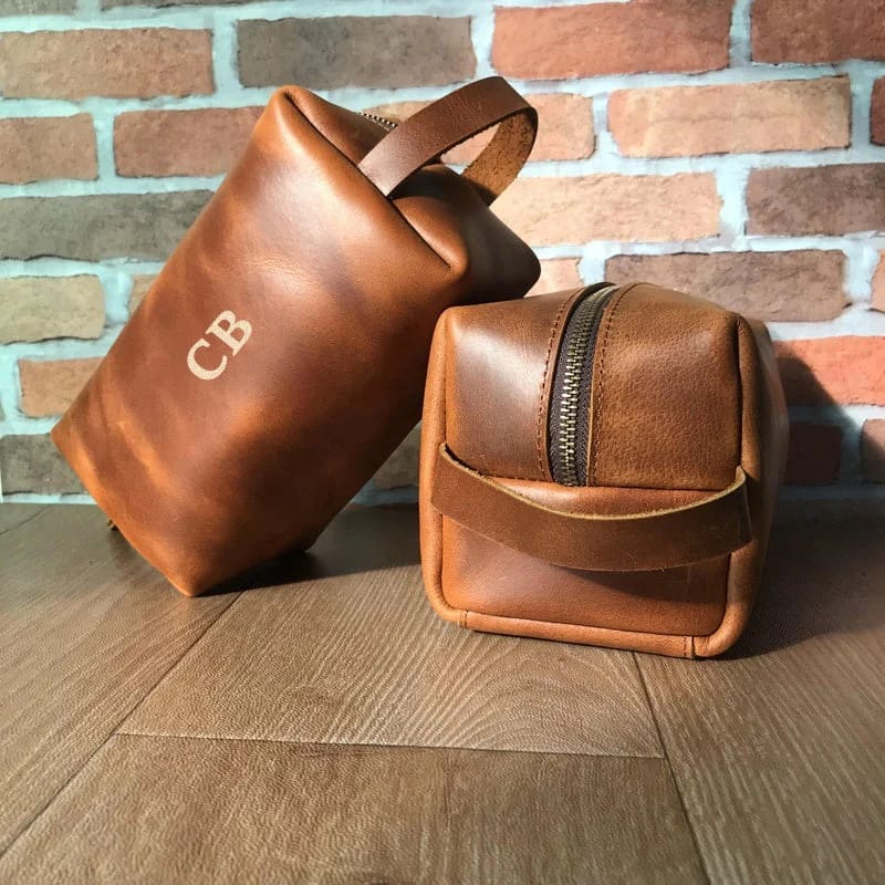 Personalized Leather Dopp 40th Birthday Presents for Men