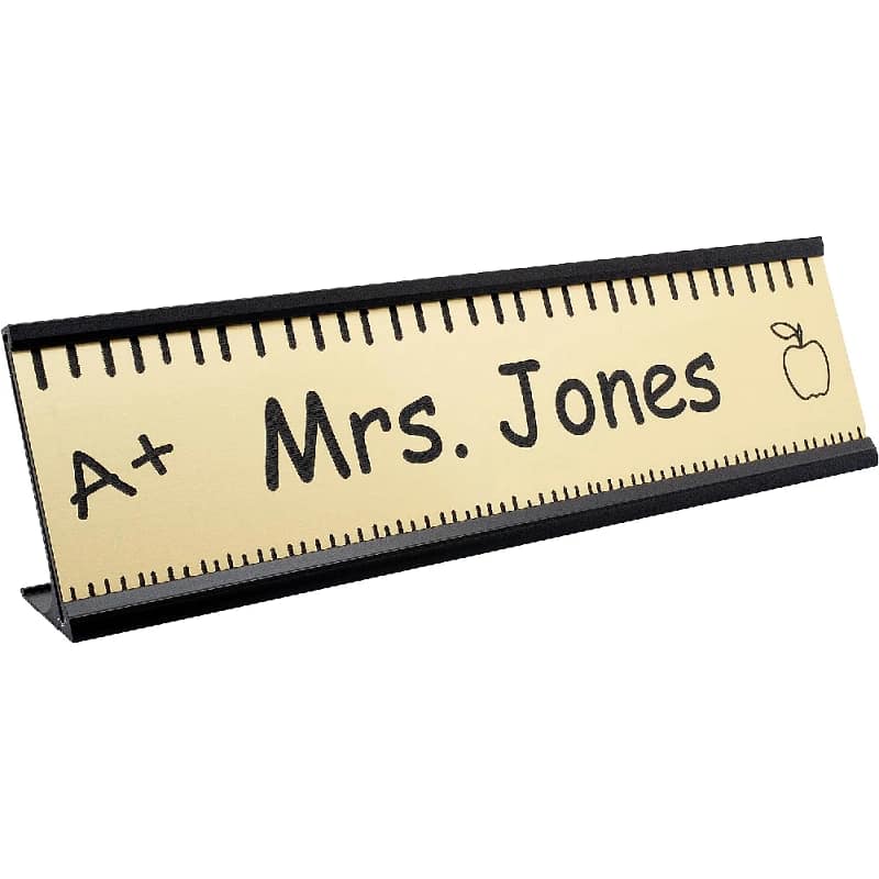 Personalized Teacher Name Plate