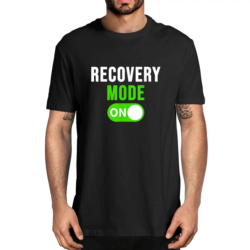 Recovery Mode On Funny T-Shirt Wellness Gifts for Men