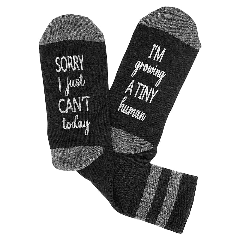 Sorry I Just Can't Today I'm Growing A Tiny Human Socks Sorry Gifts for Him