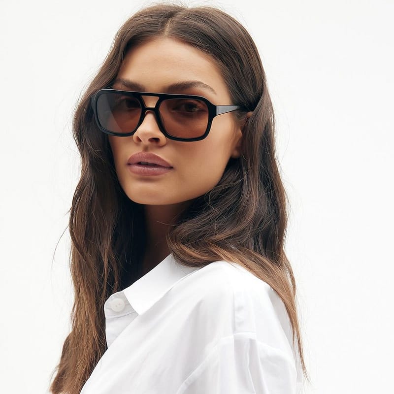 Vehla Dixie Black and Toffee Sunglasses