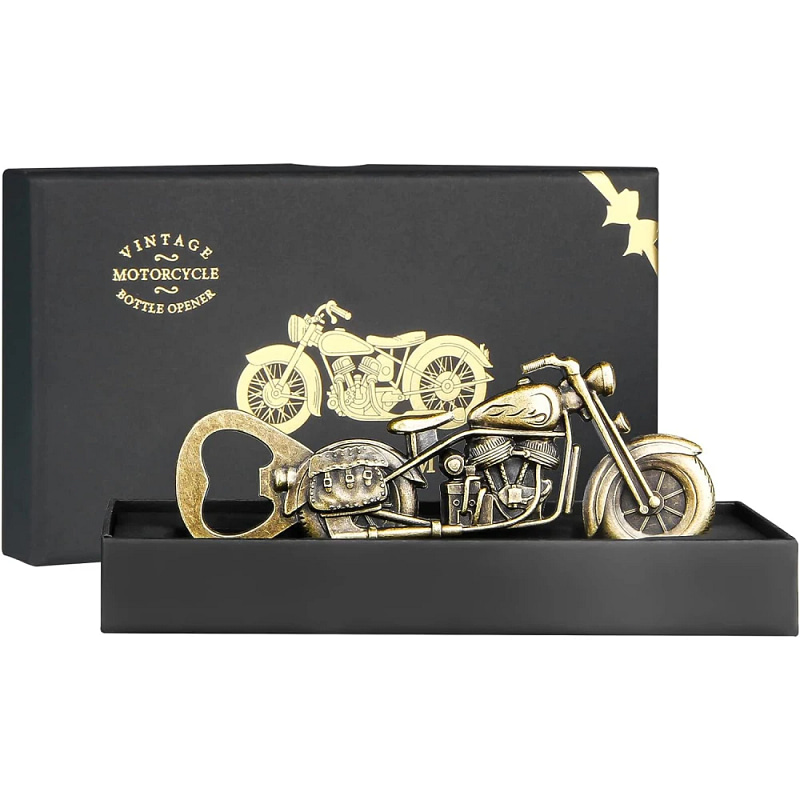 Vintage Motorcycle Bottle Opener Unique 12th Anniversary Gifts for Him