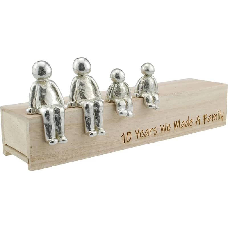 "We Made A Family" Hanging Ornament 10th Wedding Anniversary Gifts for Him