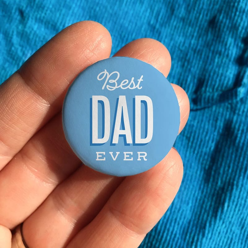 Best Dad Ever pin badge