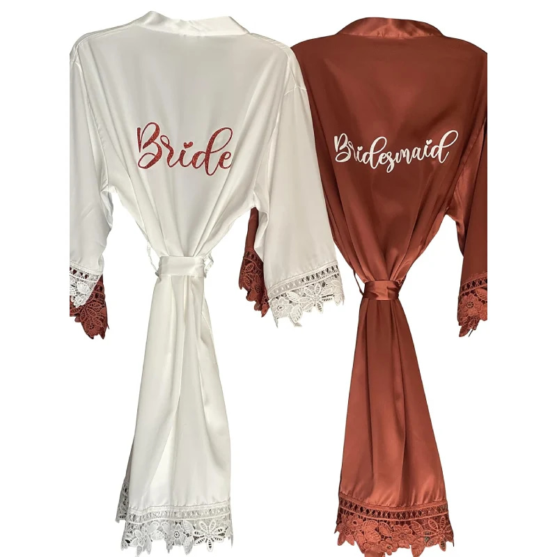 Personalized Satin Bridal Robes Gifts for Sister in Law for Wedding